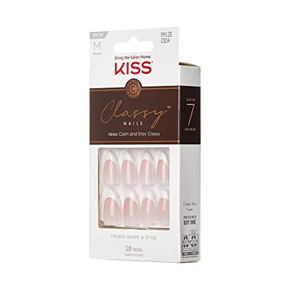 KISS Uñas postizas elegantes listas para usar, manicura case