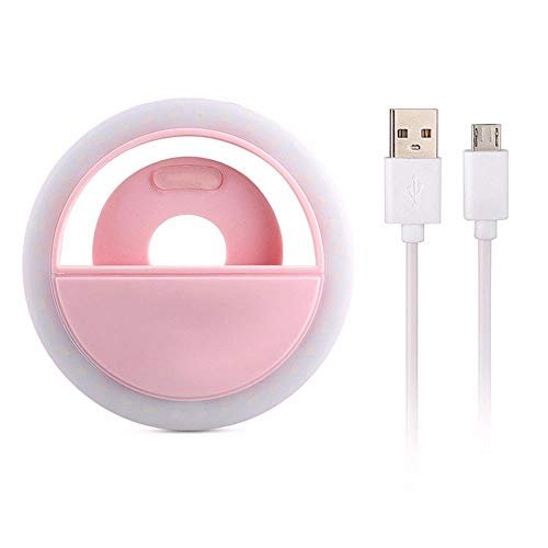 Z Fashion Mini anillo de luz para teléfonos móviles, lámpara