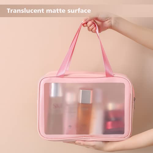 Neceser de viaje para mujeres y hombres, bolsa de ducha tran