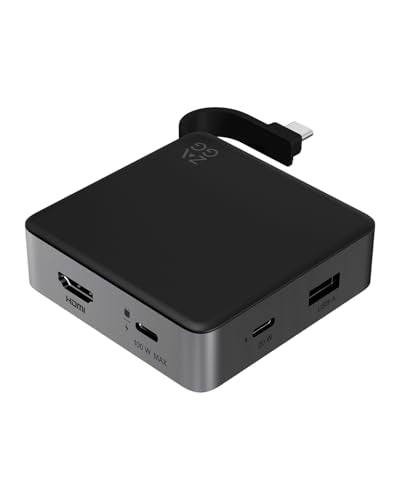 ZAGG Hub de 4 puertos: versátil USB-C PD, USB-A, USB-C, adap