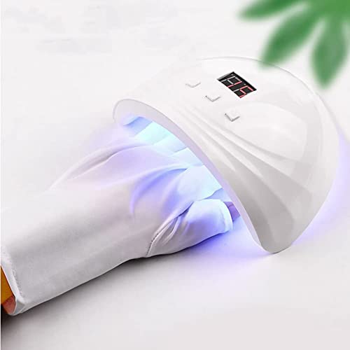 2 pares de guantes de protección UV para lámpara de uñas par