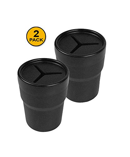 Paquete de 2 soportes negros para almacenamiento de automóvi