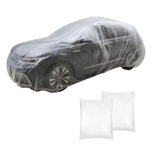 2 fundas desechables para automóvil, 15.8 x 24.6 pies, imper