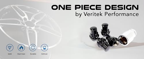 Veritek - Juego de 4 cerraduras de seguridad para ruedas tip