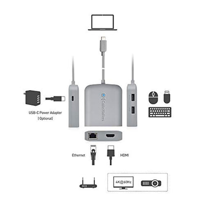 [Funciona con certificado Chromebook] Adaptador multipuerto