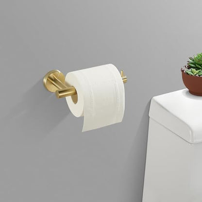 WINCASE Toallero dorado para papel higiénico, juego de acces
