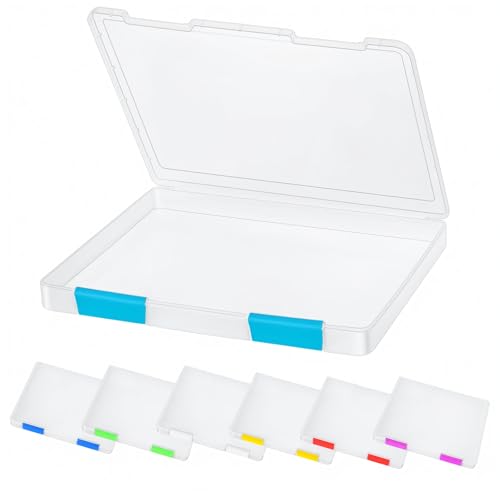ZILAMGOO Caja de almacenamiento de documentos de plástico tr
