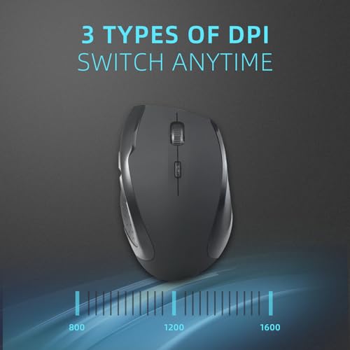 ONE-UP Ratón inalámbrico de seis botones 2.4G, receptor nano