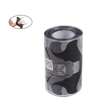 Yigo 100 unids/rollo de calcomanías de forma de uñas, guía d