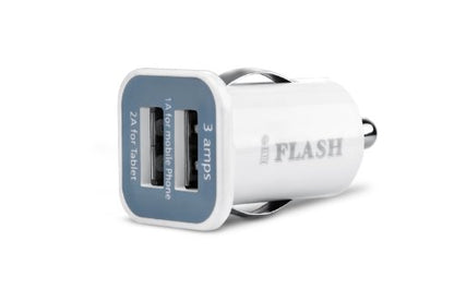 iFlash Adaptador de cargador dual USB para encendedor de coc