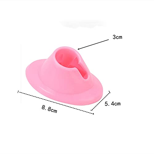 4 piezas de goma suave esmalte de uñas portabotellas antider