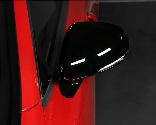 YOUTOOCAR Cubiertas de espejo exterior negro brillante, cubi