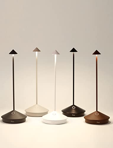 Zafferano Pina Pro - Lámpara de mesa LED inalámbrica (alumin