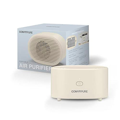 Conair Purificador de aire pequeño portátil, recargable, sin