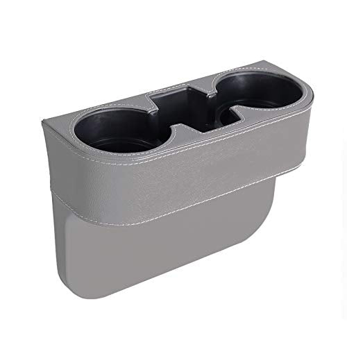 Expansor de portavasos para automóvil con funda de piel sint