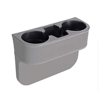 Expansor de portavasos para automóvil con funda de piel sint
