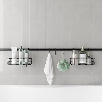 Zenna Home Organizador de baño, soporte de tensión horizonta