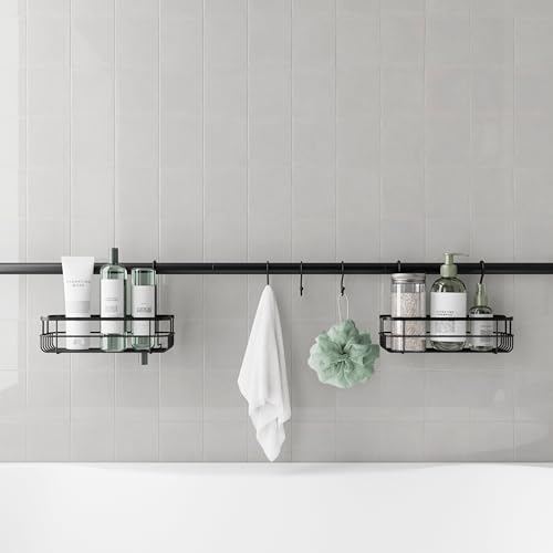 Zenna Home Organizador de baño, soporte de tensión horizonta