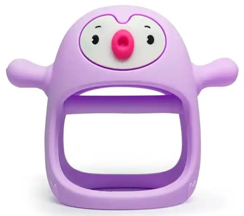Yummy Baby - Linda manopla de dentición de pingüino para bebés de 6 me