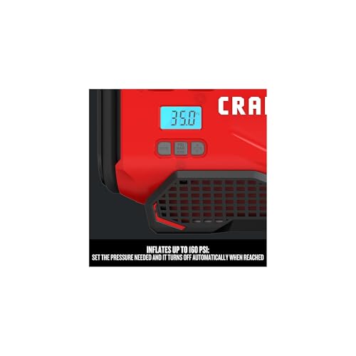 CRAFTSMAN Inflador de neumáticos V20, compresor de aire port
