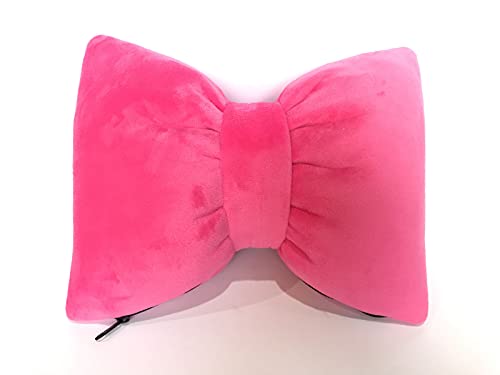 2 almohadas encantadoras con lazo para asiento de automóvil,