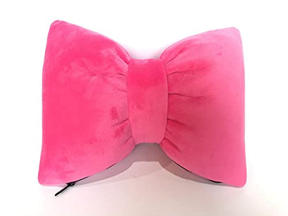 2 almohadas encantadoras con lazo para asiento de automóvil,