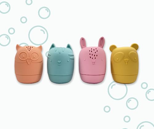 JoLo Goods | Juguetes de baño de silicona sin moho para bebés de 0 a 6