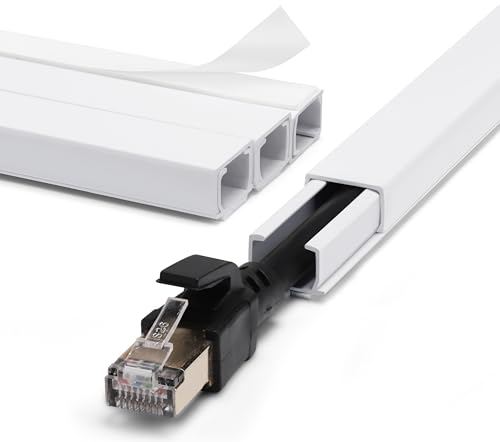 ZhiYo Pared oculta de cable para un cable, cubiertas de cabl