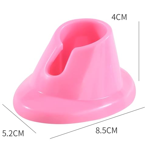 Soporte de botella de esmalte de uñas de goma suave rosa Sop