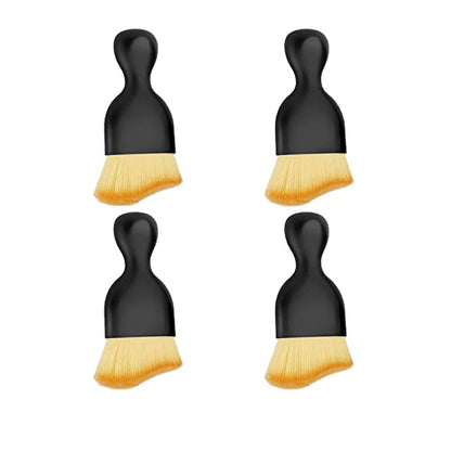 Paquete de 4 cepillos suaves para limpieza interior de autom