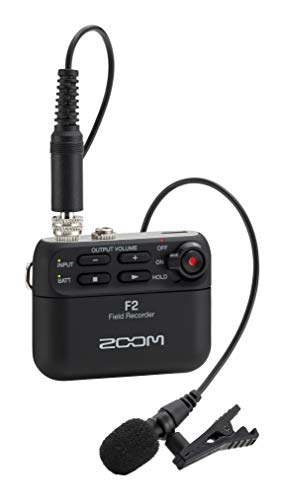 Zoom F2 Lavalier Body-Pack Grabadora compacta, grabación flo