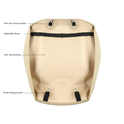 Funda de cuero para asiento de automóvil, funda de cojín par