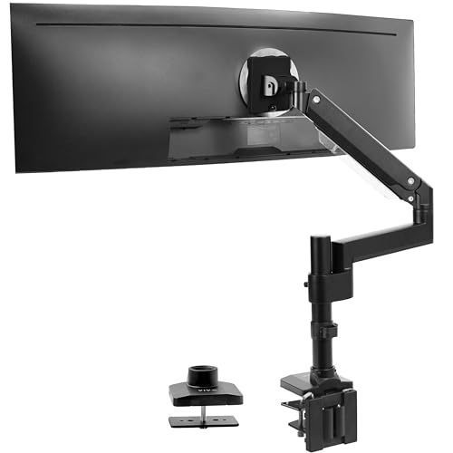 VIVO Brazo de monitor extendido alto de aluminio premium par