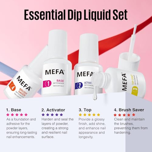 MEFA 6 Color Dip Powder Set - polvo para uñas acrílicas set