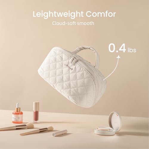 LOVEVOOK Bolsa de maquillaje de viaje de gran capacidad, 2 p