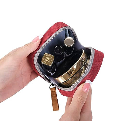 Hekyip Mini bolsa de cosméticos, bolsa de maquillaje de viaj