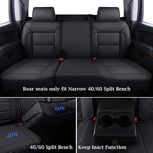 Coverado Chevy Silverado Juego completo de fundas de asiento