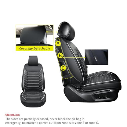 Fundas de asiento de cuero para automóviles, fundas de asien