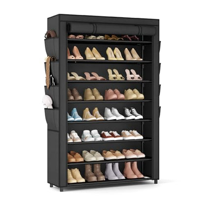 Zapatero con tapa, organizador de zapatos de 8 niveles de al