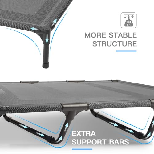 suddus Cama elevada para perros impermeable al aire libre, c