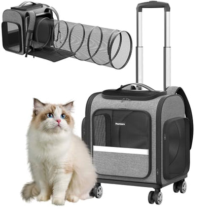 Transportador de gatos con ruedas: transportador para perros