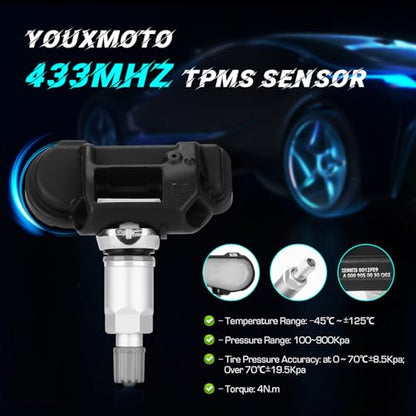 Youxmoto Sensor TPMS de presión de neumáticos apto para Merc