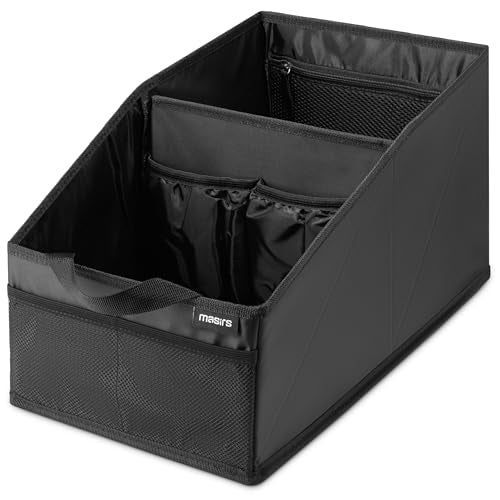 Organizador plegable para maletero de automóvil, color negro