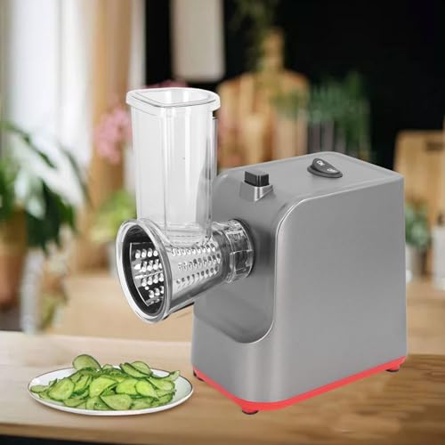 ZJchao Rallador eléctrico de queso, 5 en 1, trituradora de q