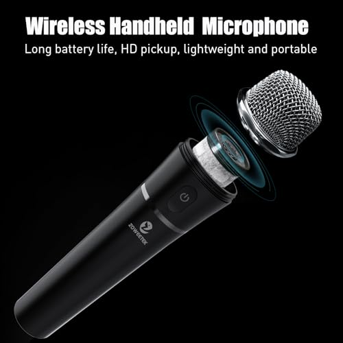 ZOWEETEK Amplificador de voz micrófono inalámbrico de mano,