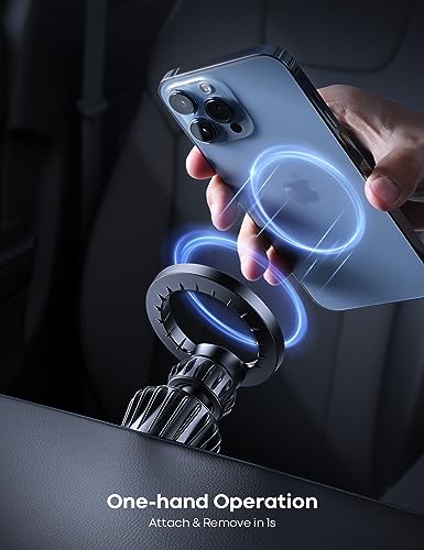 Lamicall Soporte para coche MagSafe - [20 súper imanes] Sopo