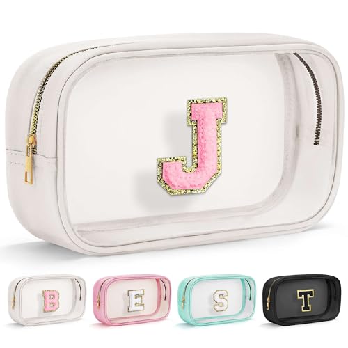 YOOLIFE - Bolso transparente con iniciales para artículos de
