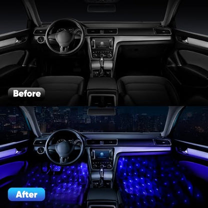 Luces interiores LED para automóvil, iluminación ambiental R