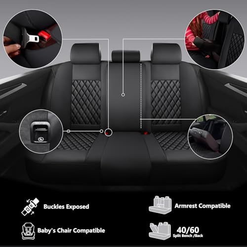 NS YOLO Juego completo de fundas de asiento de automóvil de