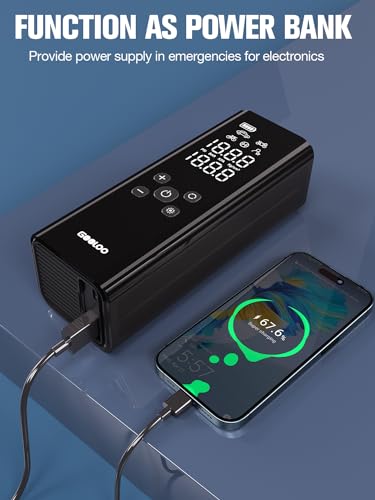 GOOLOO Compresor de aire portátil GT150, inflador de neumáti